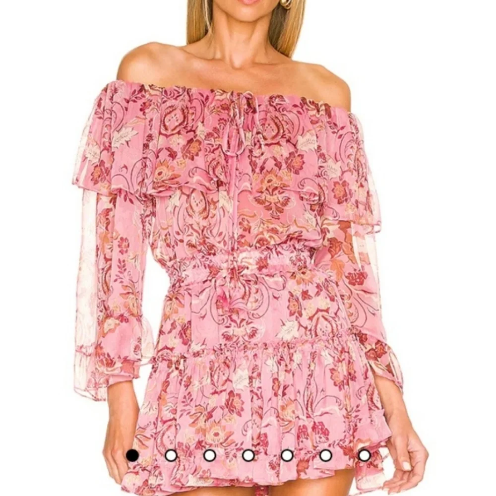 Misa Los Angeles Skirt Set Soraya Marian Pink Floral Size XS